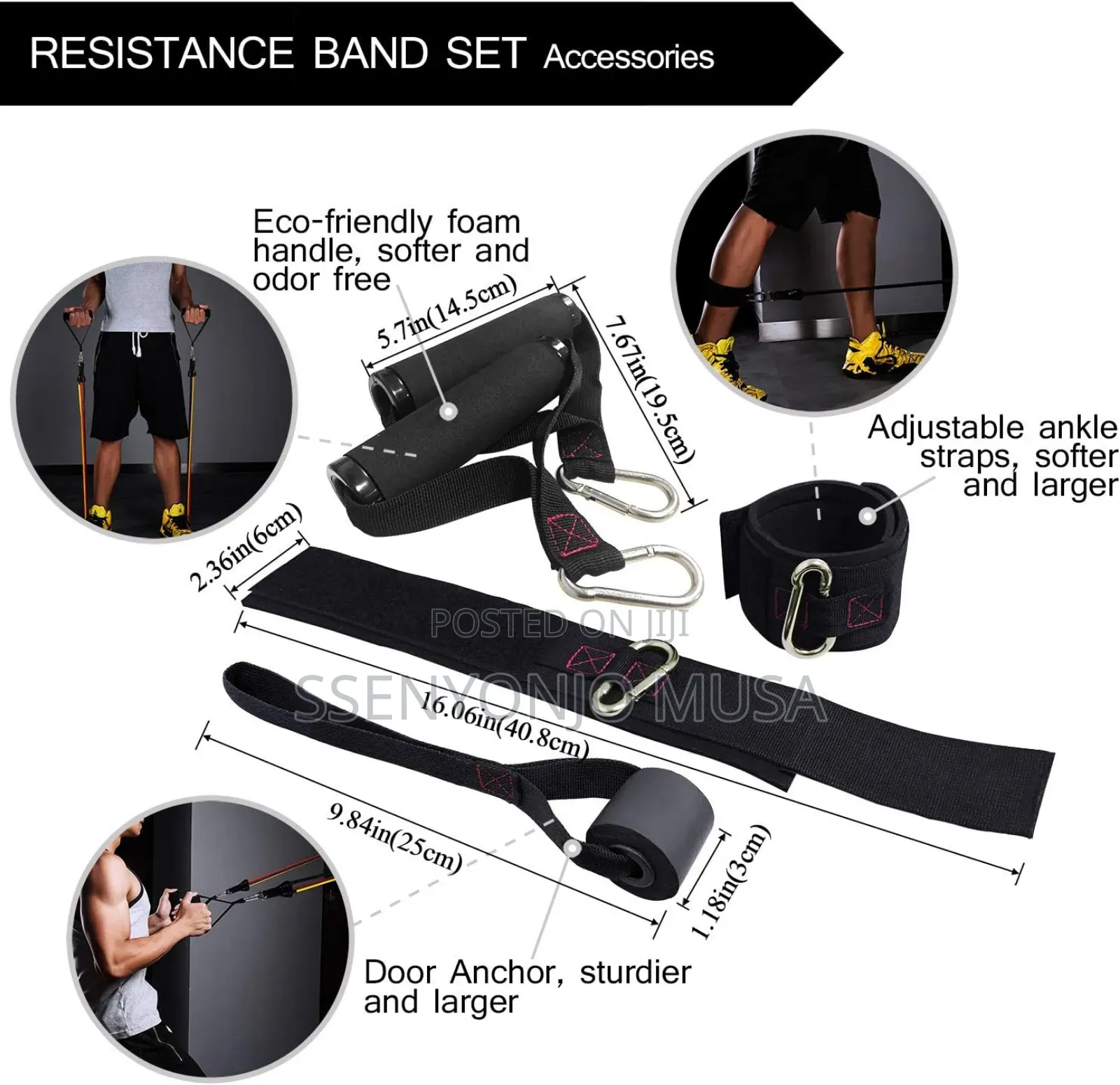 Bob and Brad Resistance Bands Set - Up to 150lbs, Exercise-