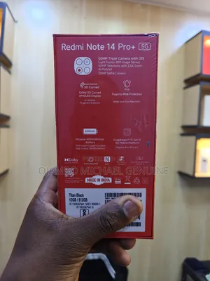 New Xiaomi Redmi Note 14 Pro+ 5G 512 GB Black