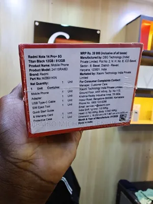 New Xiaomi Redmi Note 14 Pro+ 5G 512 GB Black