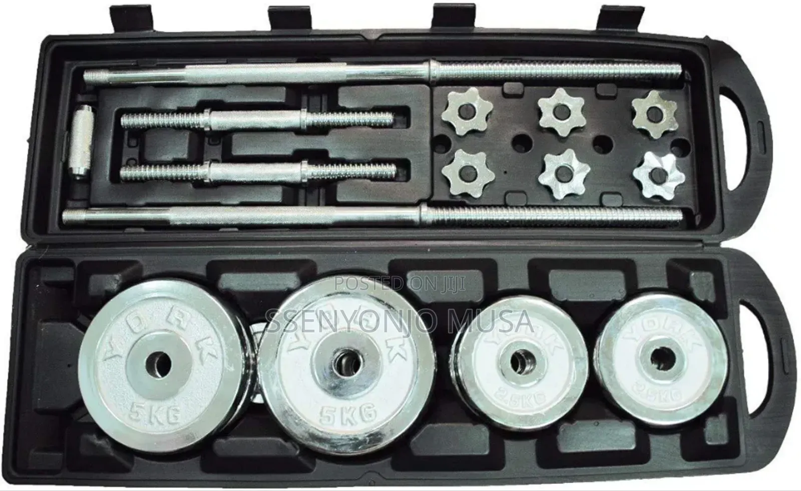 York 50kg Dumbbell Set - Adjustable Dumbbells for Home Gym