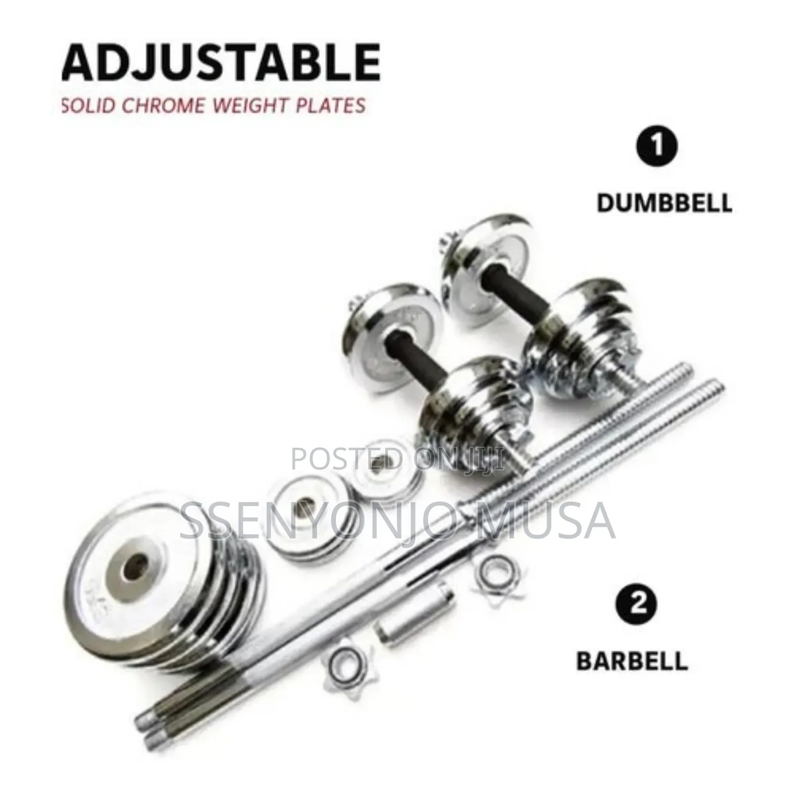 York 50kg Dumbbell Set - Adjustable Dumbbells for Home Gym
