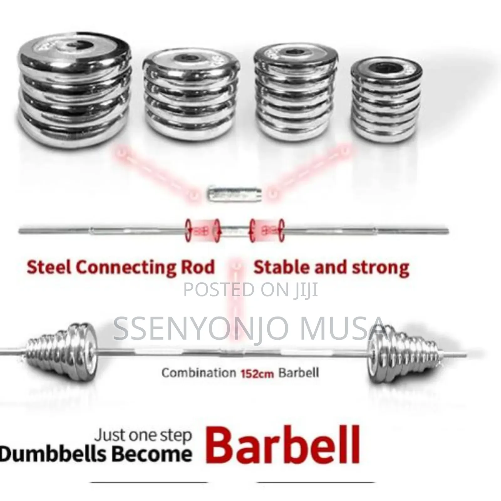 York 50kg Dumbbell Set - Adjustable Dumbbells for Home Gym