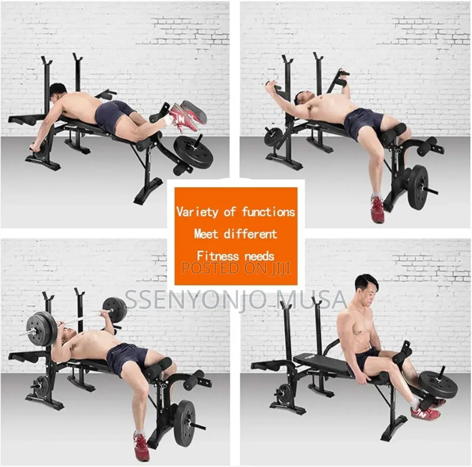 Adjustable Weight Bench - Foldable Olympic Utility Bench-