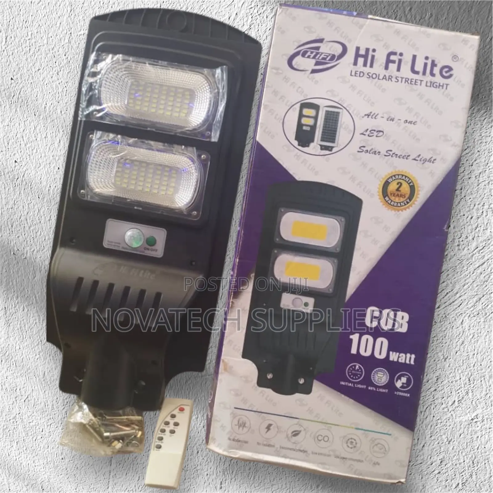 100W Hi Fi Lite Solar Street Lights Fern
