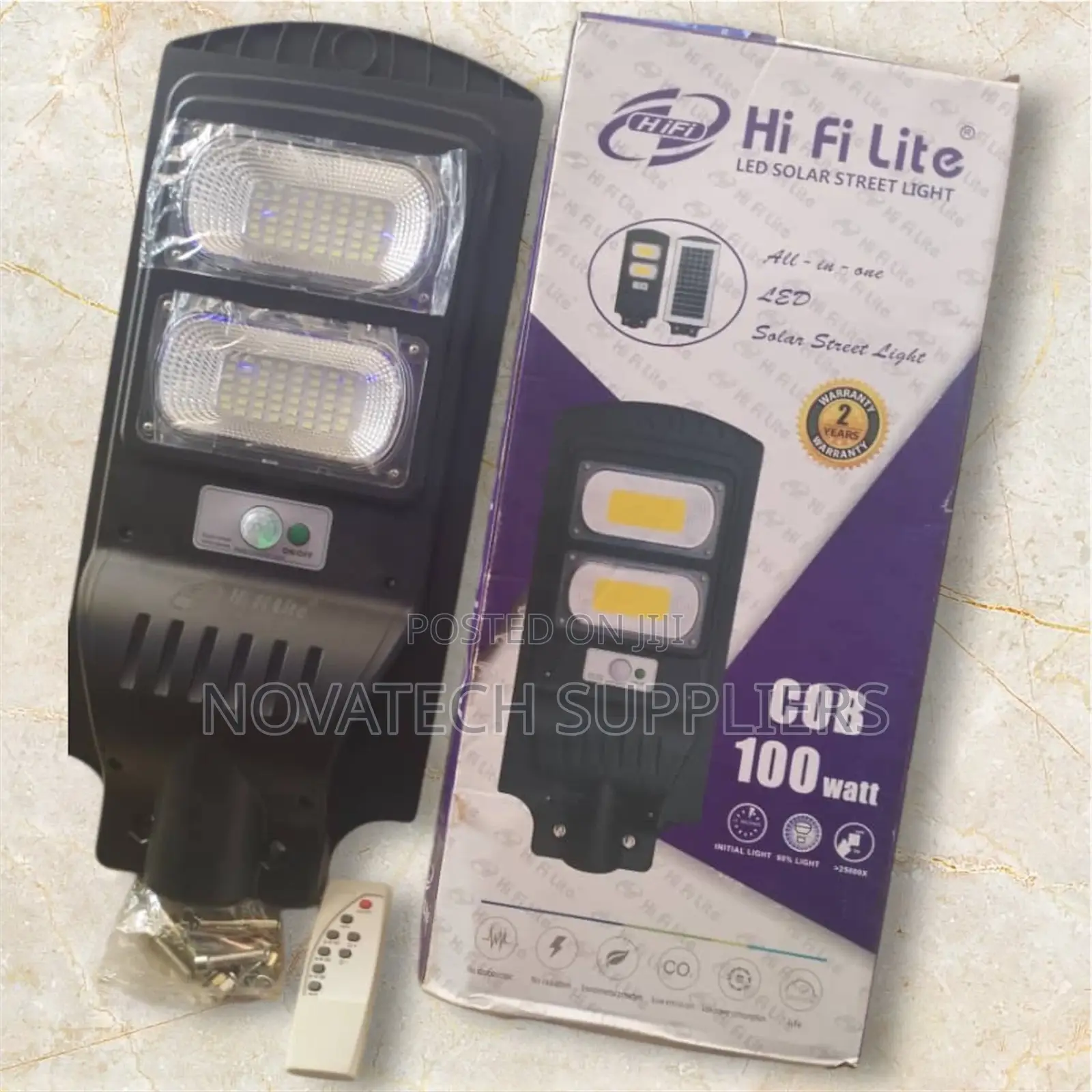 100W Original Hi Fi Lite Solar Street Lights Mead