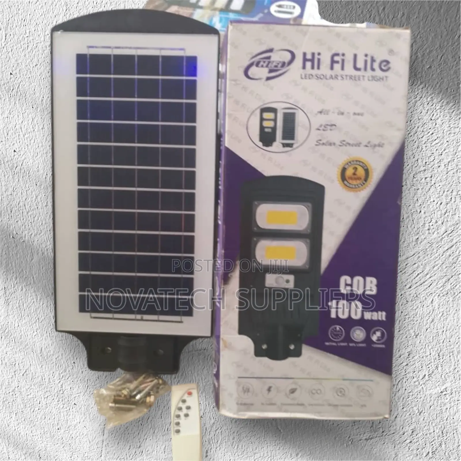 100W Durable Hi Fi Lite Solar Street Lights Rive