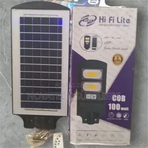100W Durable Hi Fi Lite Solar Street Lights Fron