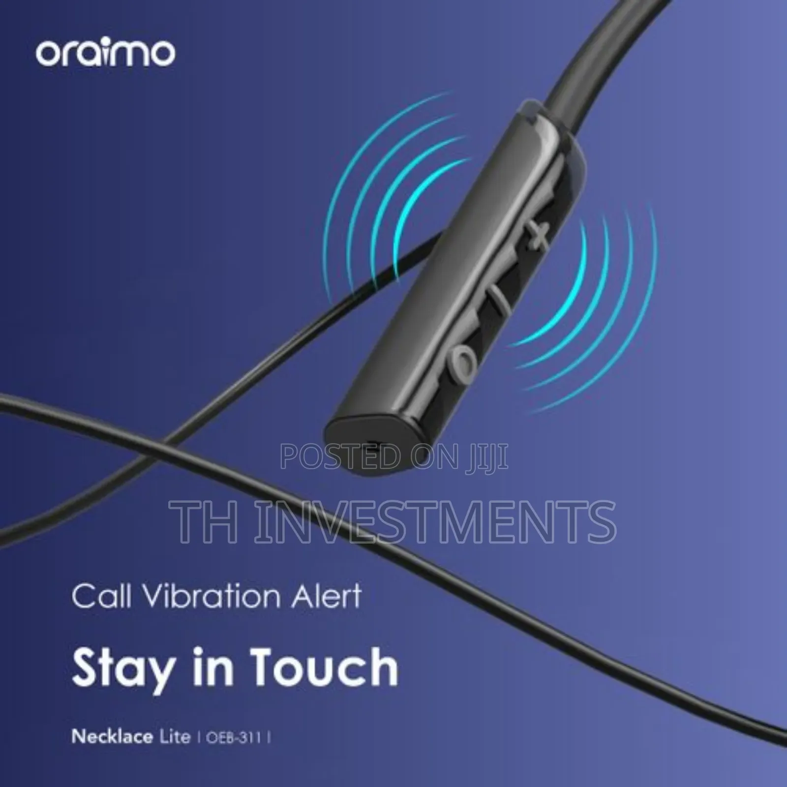 Oraimo Necklace Lite Call Vibration Wireless Headphones.