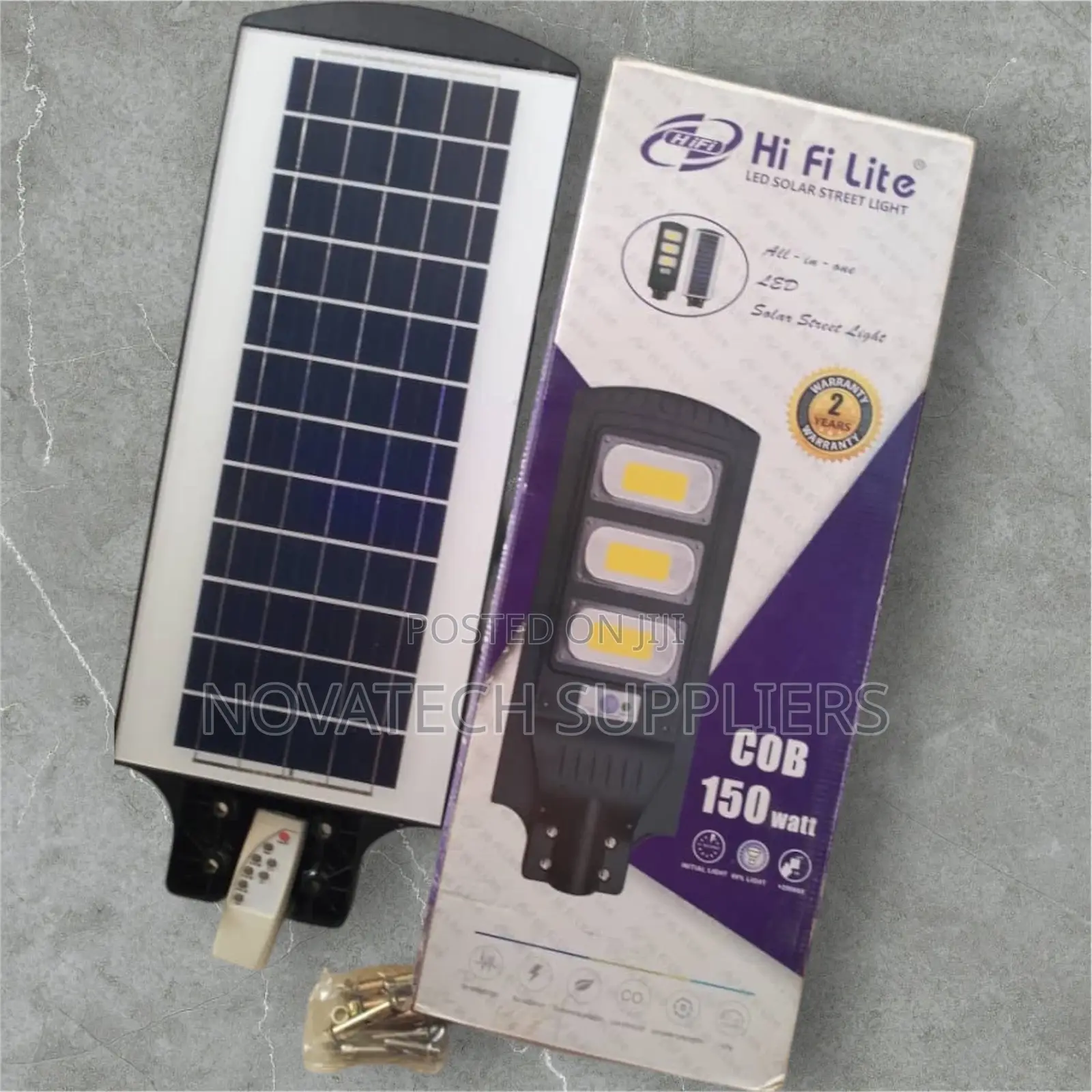 150W Durable Hi Fi Lite Solar Street Lights Loki