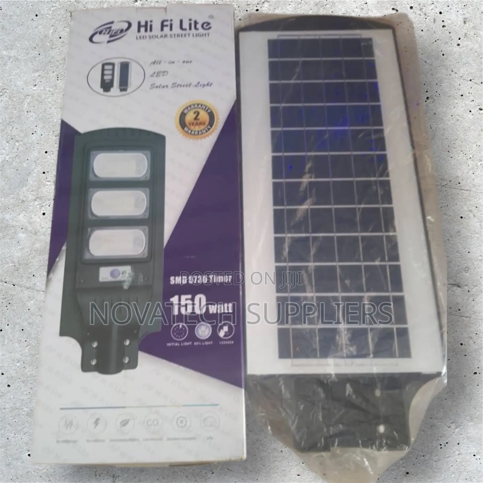 150W Original Hi Fi Lite Solar Street Lights Zeld