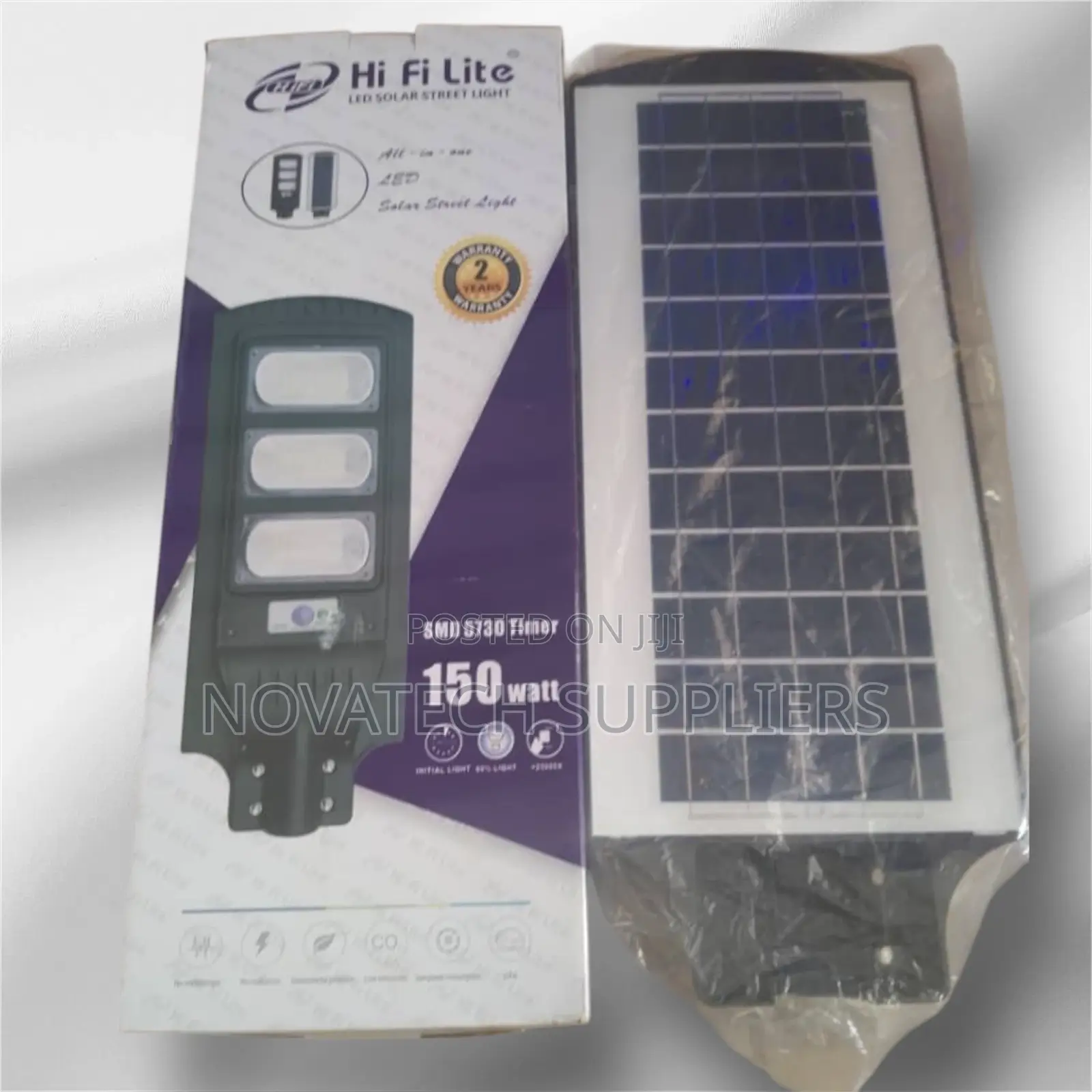 150W Durable Hi Fi Lite Solar Street Lights Khal