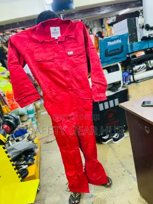 Red Overalls -flyton 100% Cotton