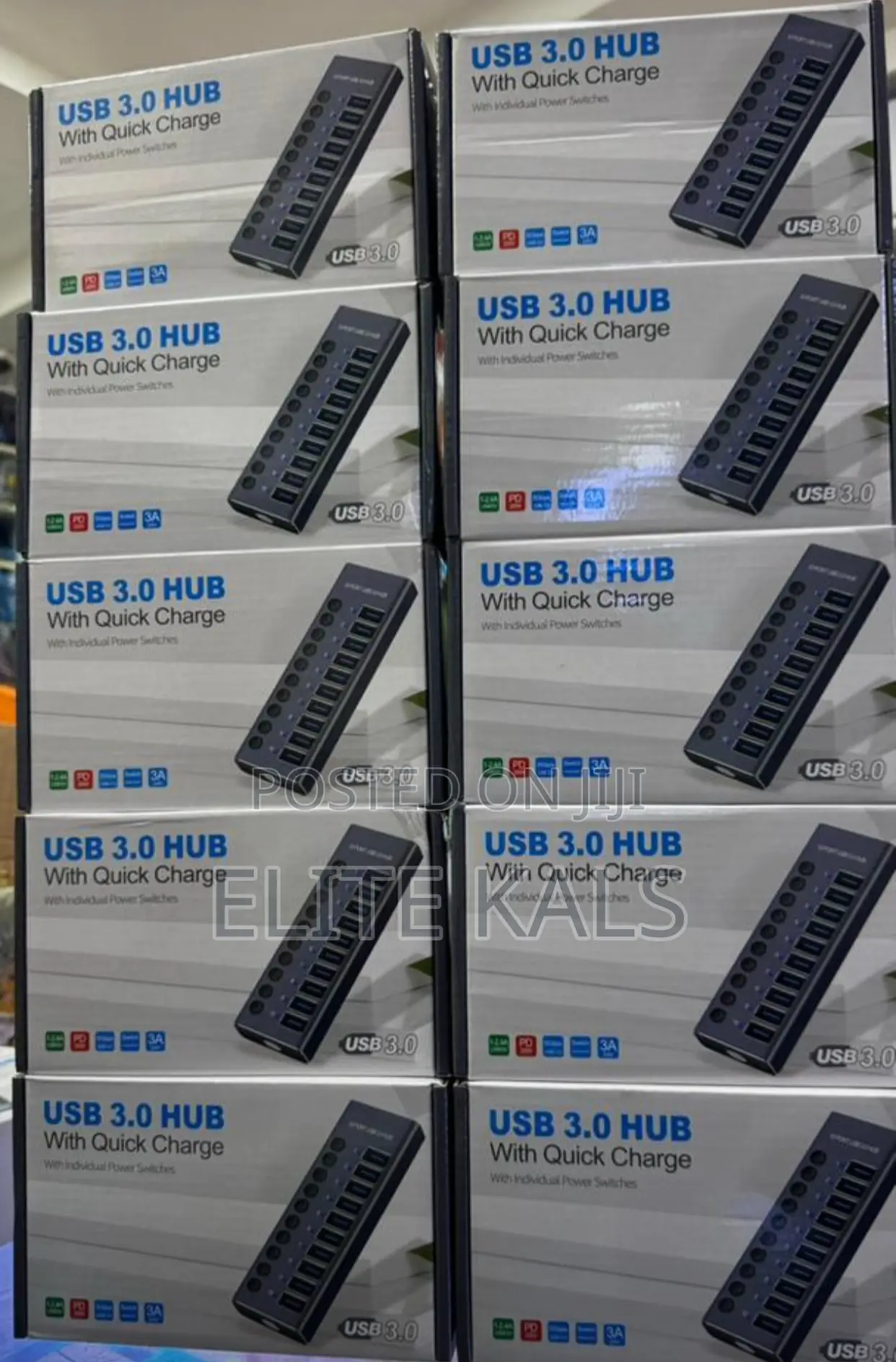 10 Port Usb Hub Heavy Duty