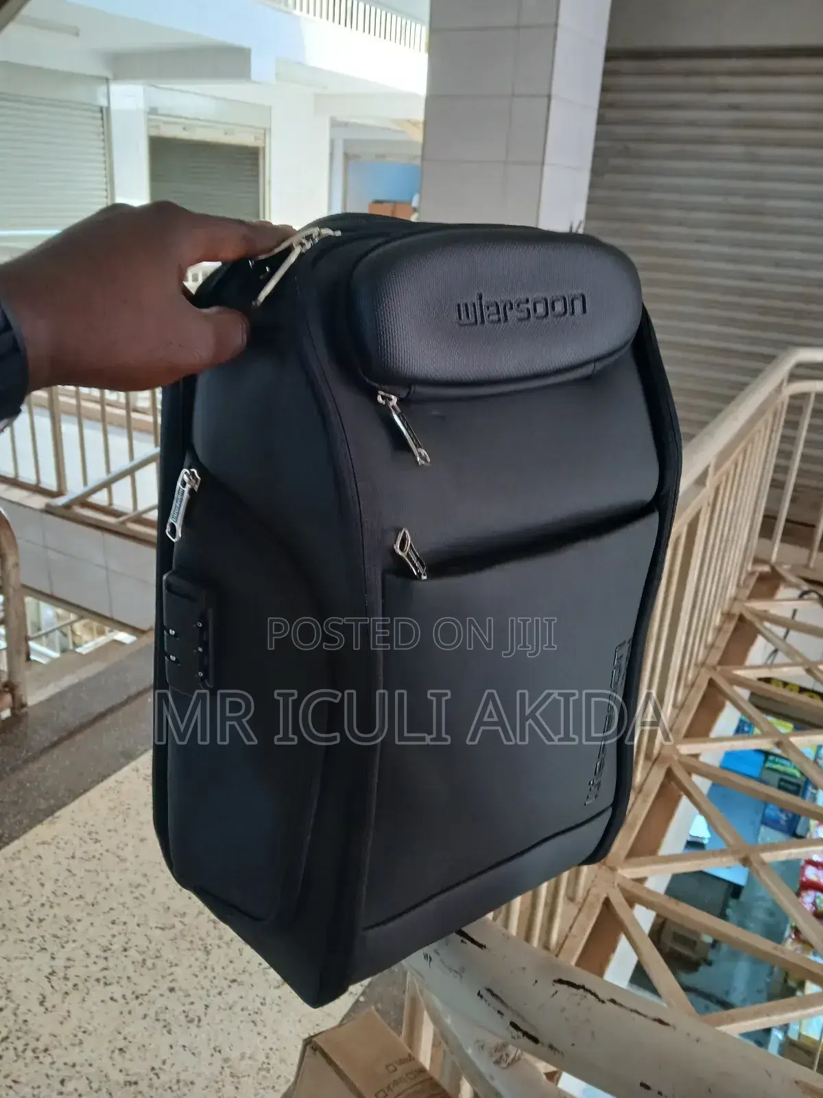 Original Wiersoon Waterproof Laptop Safety Backpack Bag