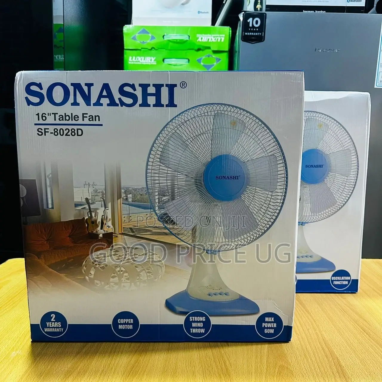 Sonashi 16'' Table Fan With 2 Year Warranty/
