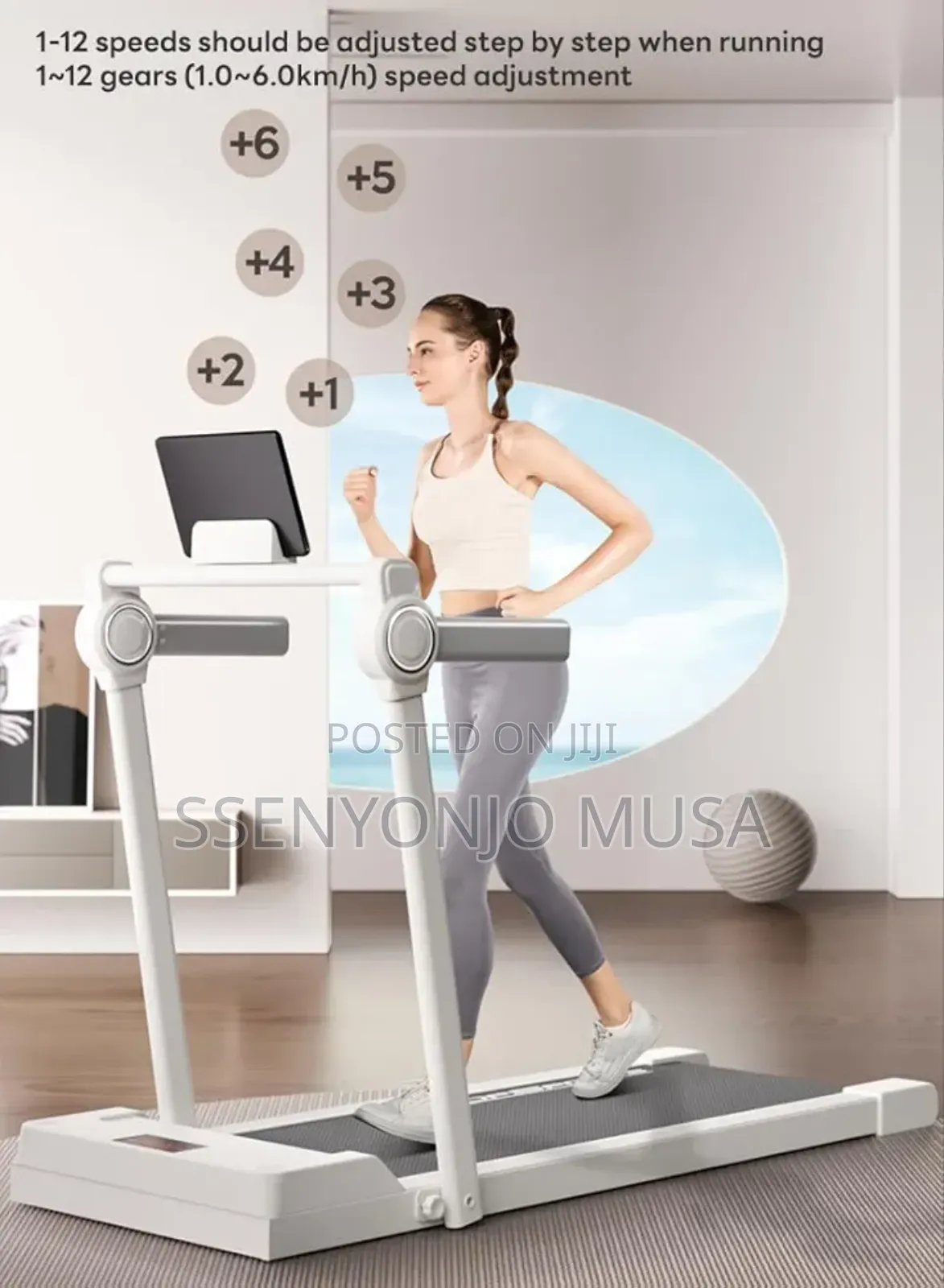 Portable Folding Electric Treadmill 3.0hp Compact Walking Running.