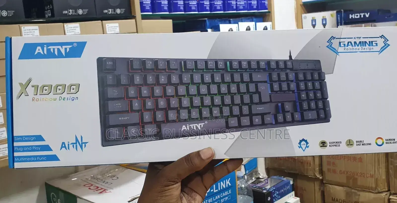 Gaming Keyboard/ Rainbow Design Keyboard