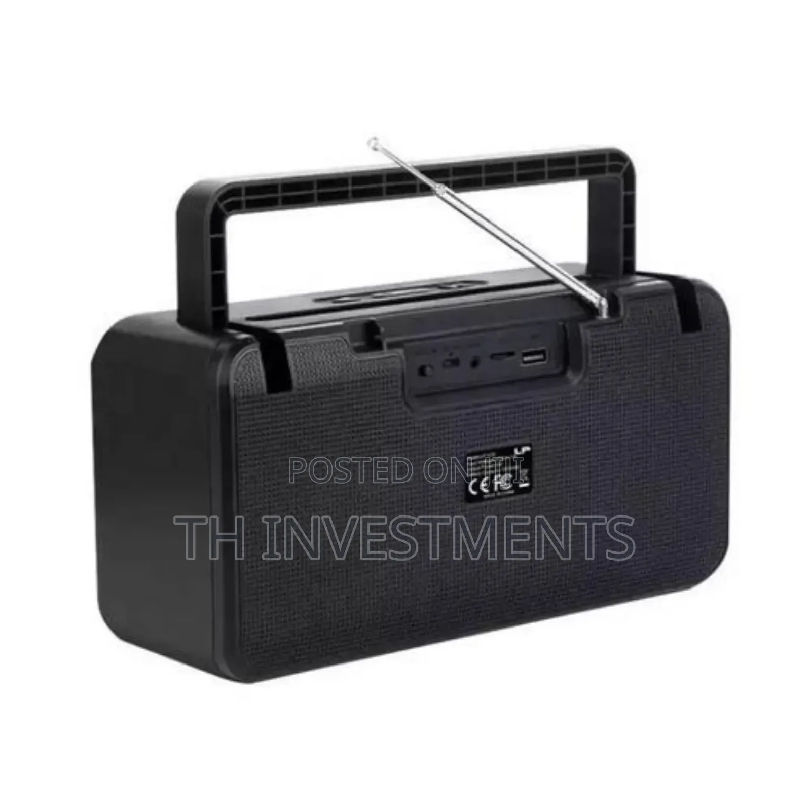 Party Bass Bluetooth Speaker With in-Built Fm Radio - Black