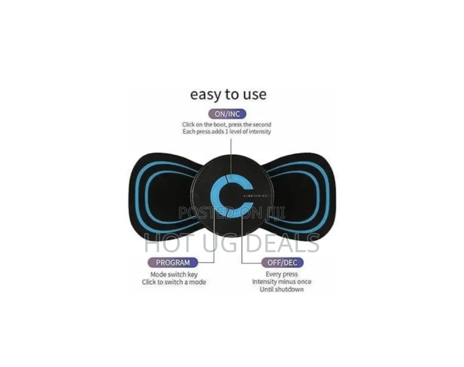 Wireless Neck Massager With 8 Modes, 19 Strength Levels