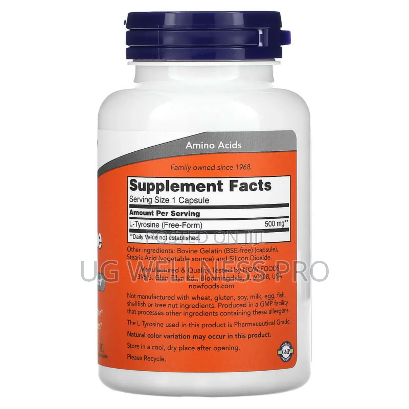 Now Foods, L-Tyrosine, 500 Mg, 120 Capsules