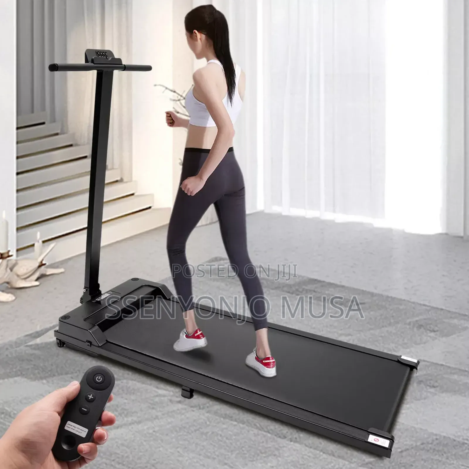 Flat Electric Treadmill - Walking Pad Treadmill With Led-