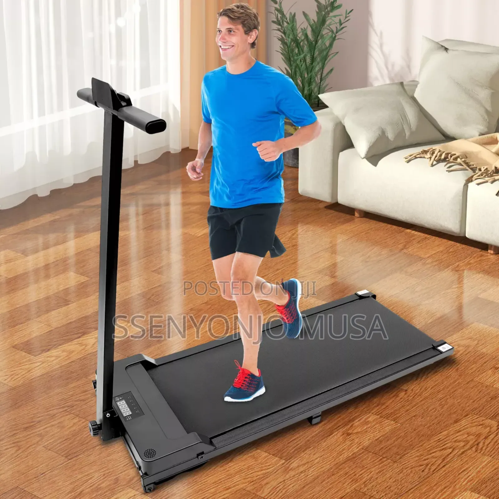 Flat Electric Treadmill - Walking Pad Treadmill With Led-