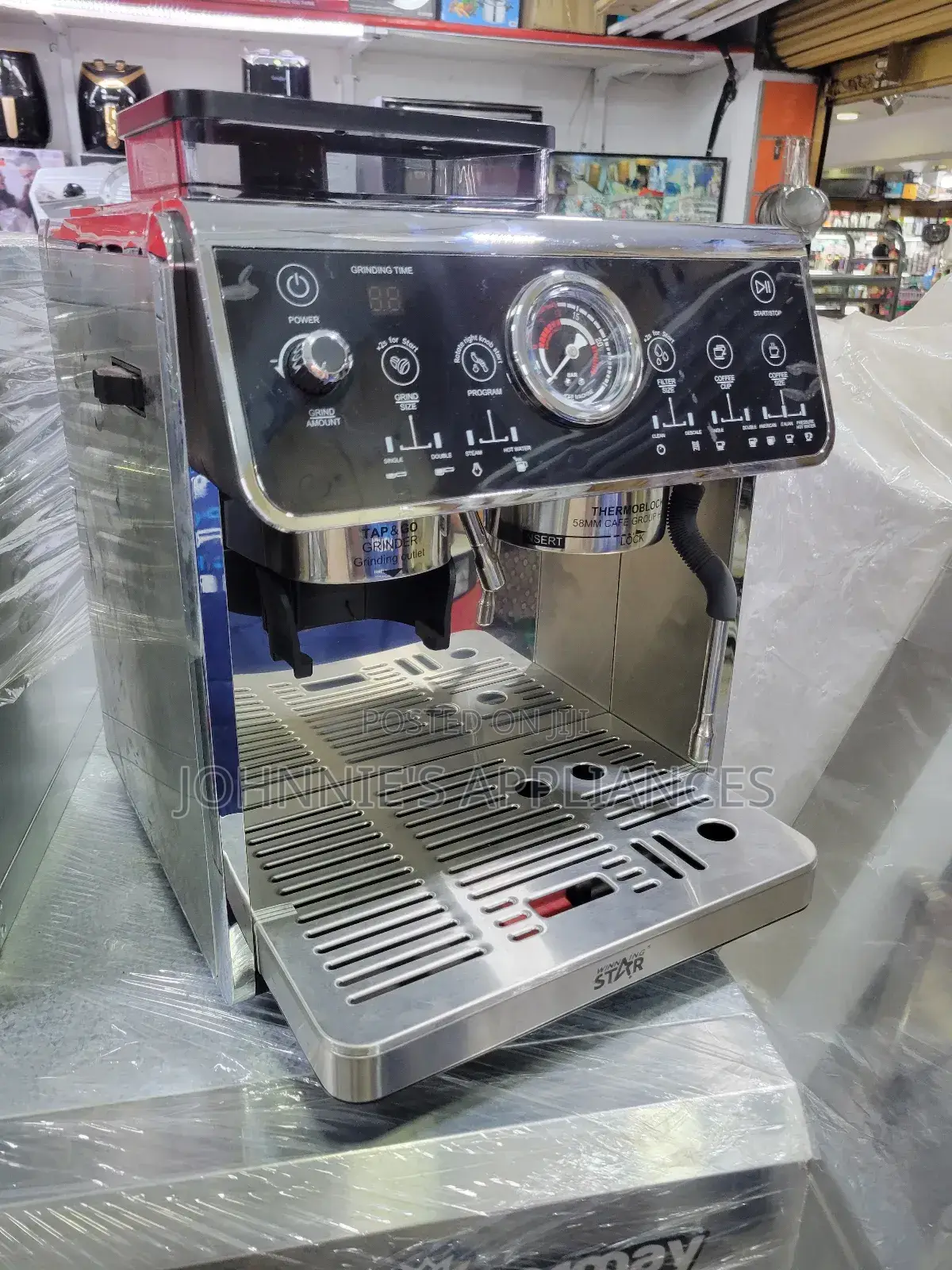 Winning Star Commercial Coffee Maker Machine With Grinder