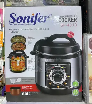 Photo - 8L Sonifer Automatic Pressure Cooker + Rice Cooker