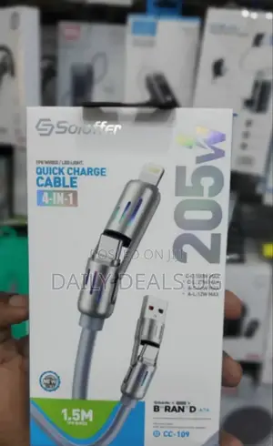 Foldable 4 in 1 Cable