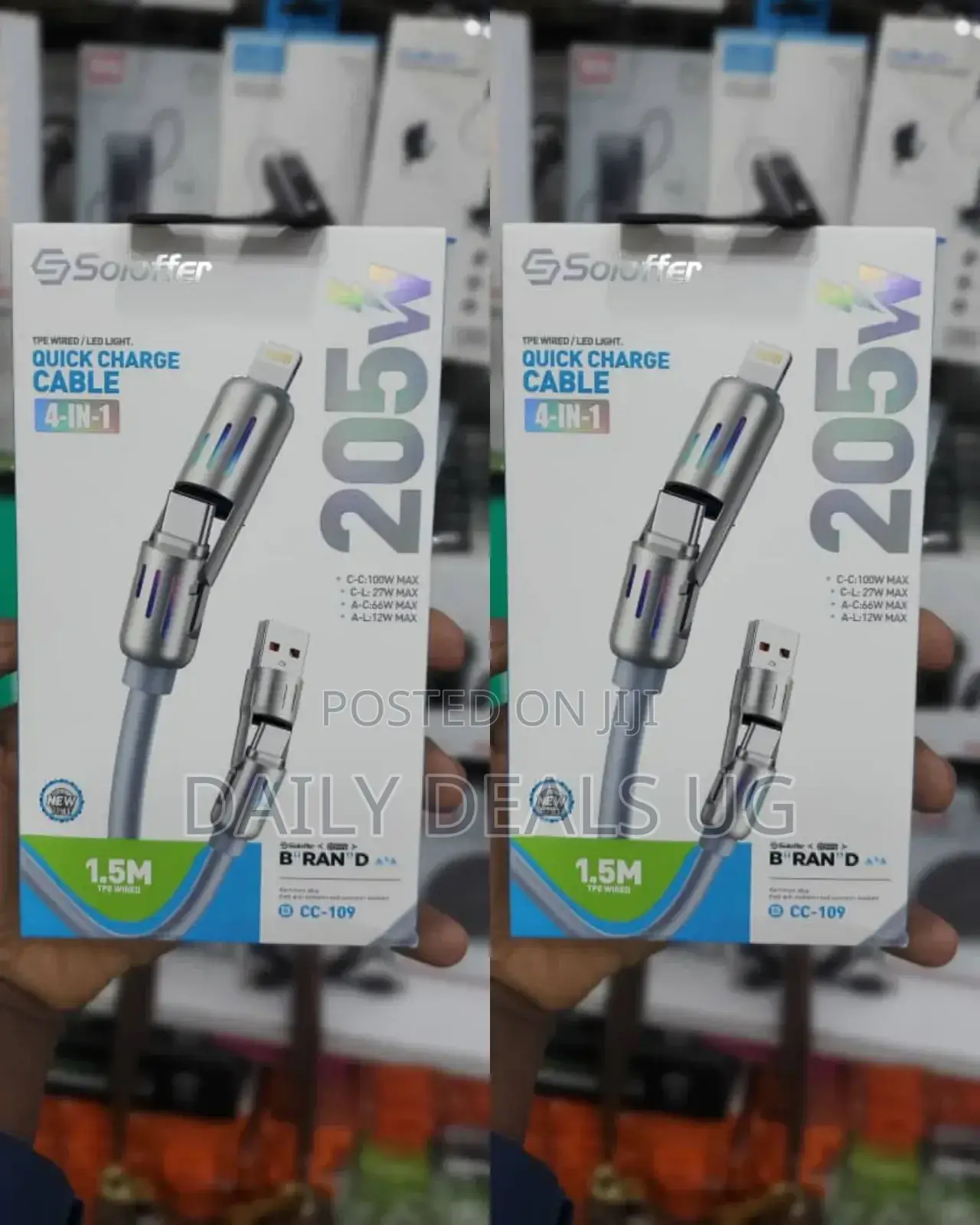Foldable 4 in 1 Cable