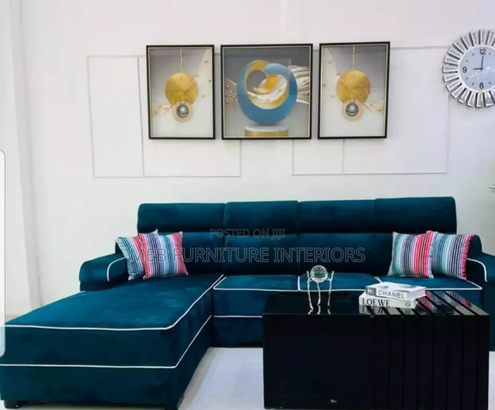 L Sofa With Unique Design Available With Us