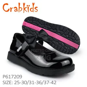 Photo - Valid Crabkids Girls School Shoes. Black
