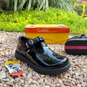 Photo - Exact Crabkids Girls School Shoes. Black