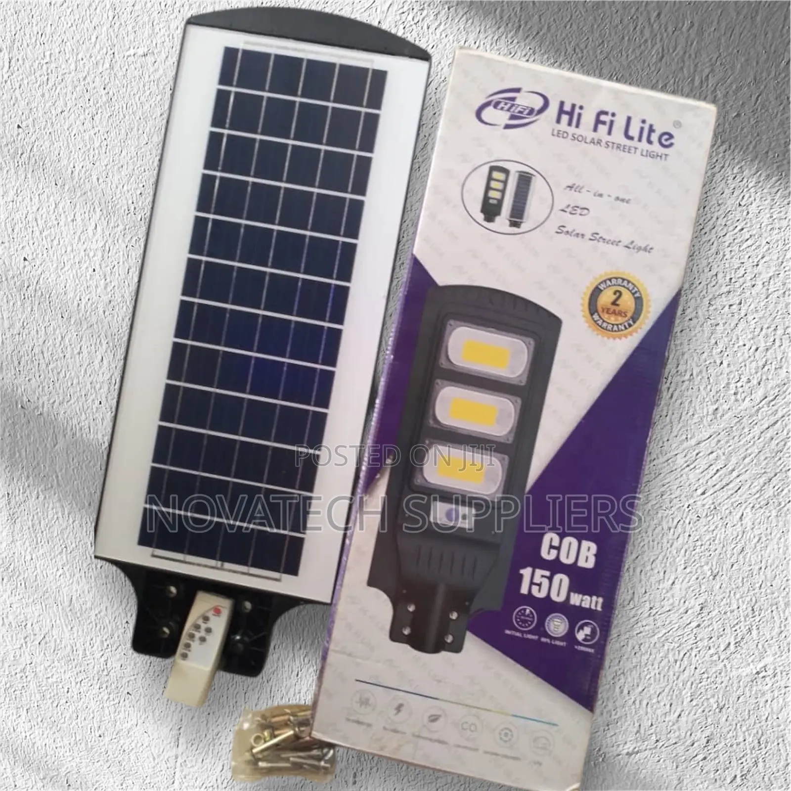 150W Durable Hi Fi Lite LED Solar Street Lights Misk