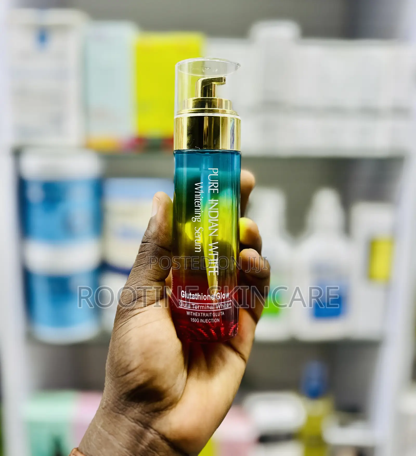 Pure Indian White Whitening Glutathione Glow Serim 150mls