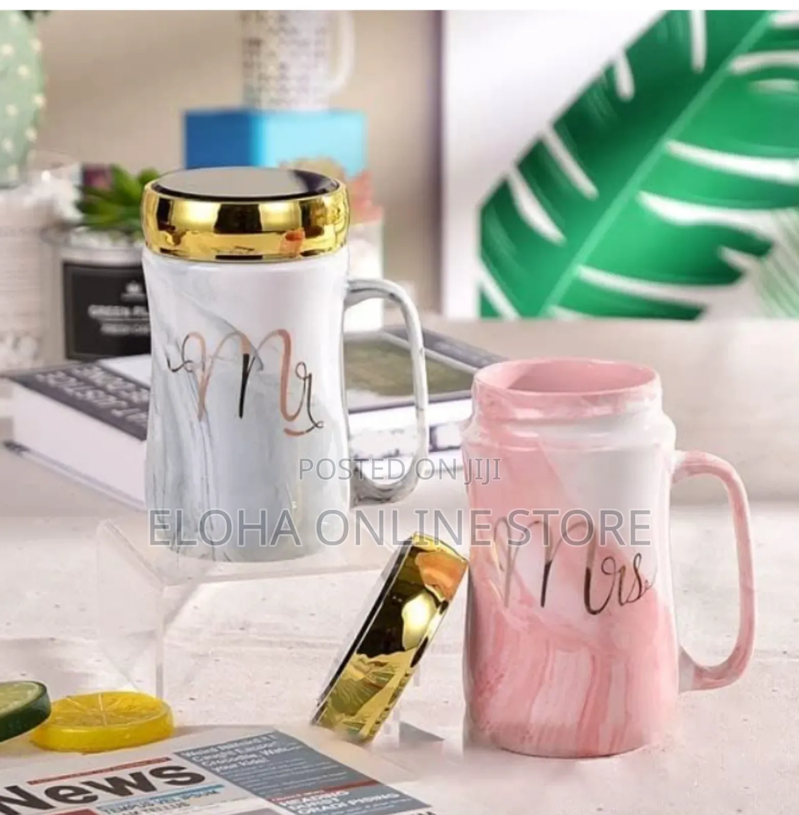 Mr and Mrs Gary Pink Ceramic Coffee Mug