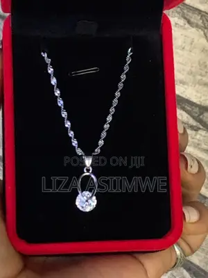 Lady’S Necklace With a Unique Solitaire Pendant