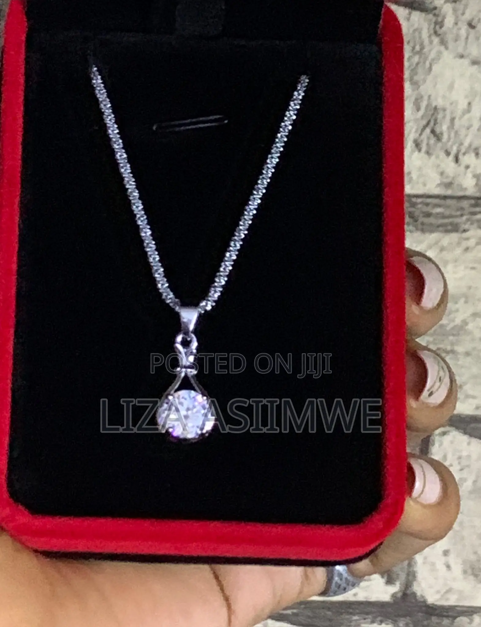 Water Drop Crystal Clear Lady’S Necklaces