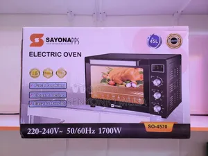 Photo - Sayona Electric Oven 45L -Fast Cooking, Elegant Design,1700W
