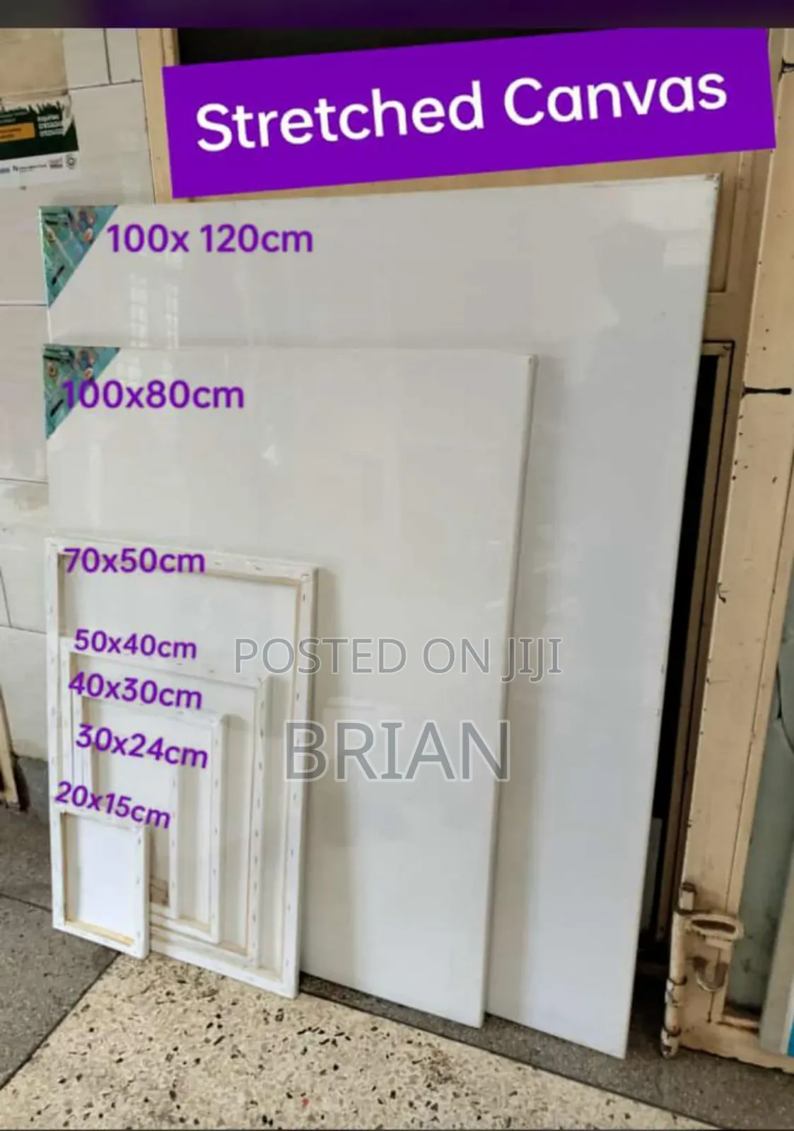 Primed Art Canvases Boards in Different Sizes Available