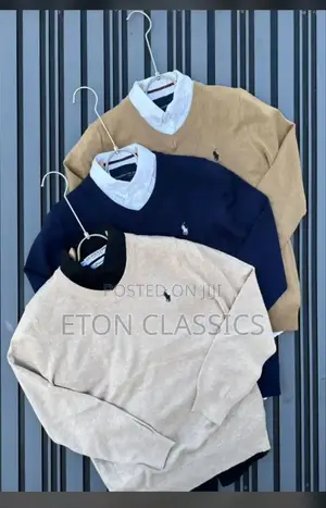 Photo - V Neck Men's Office Sweater/ Over Shirt