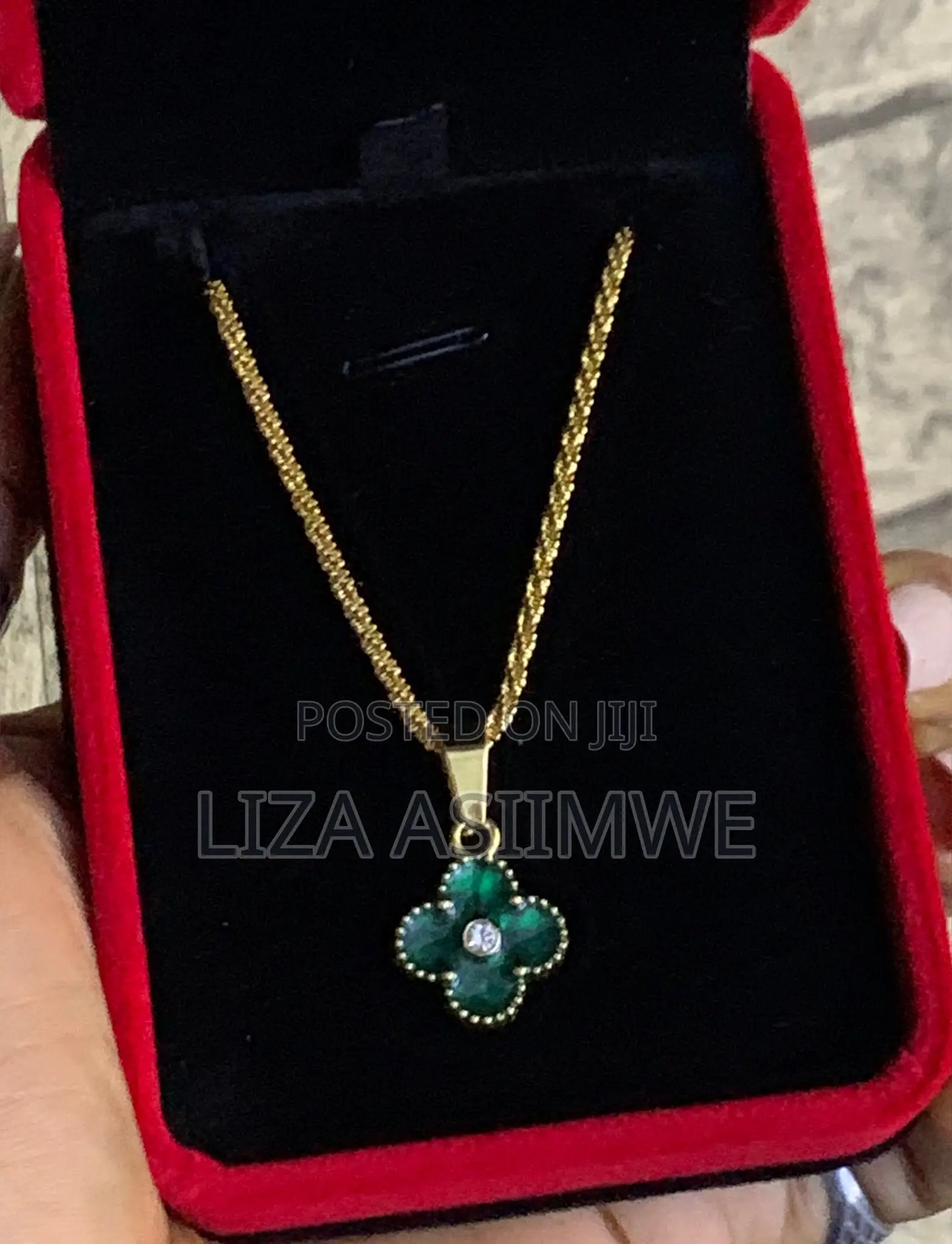 Green Clover Lady’S Necklaces