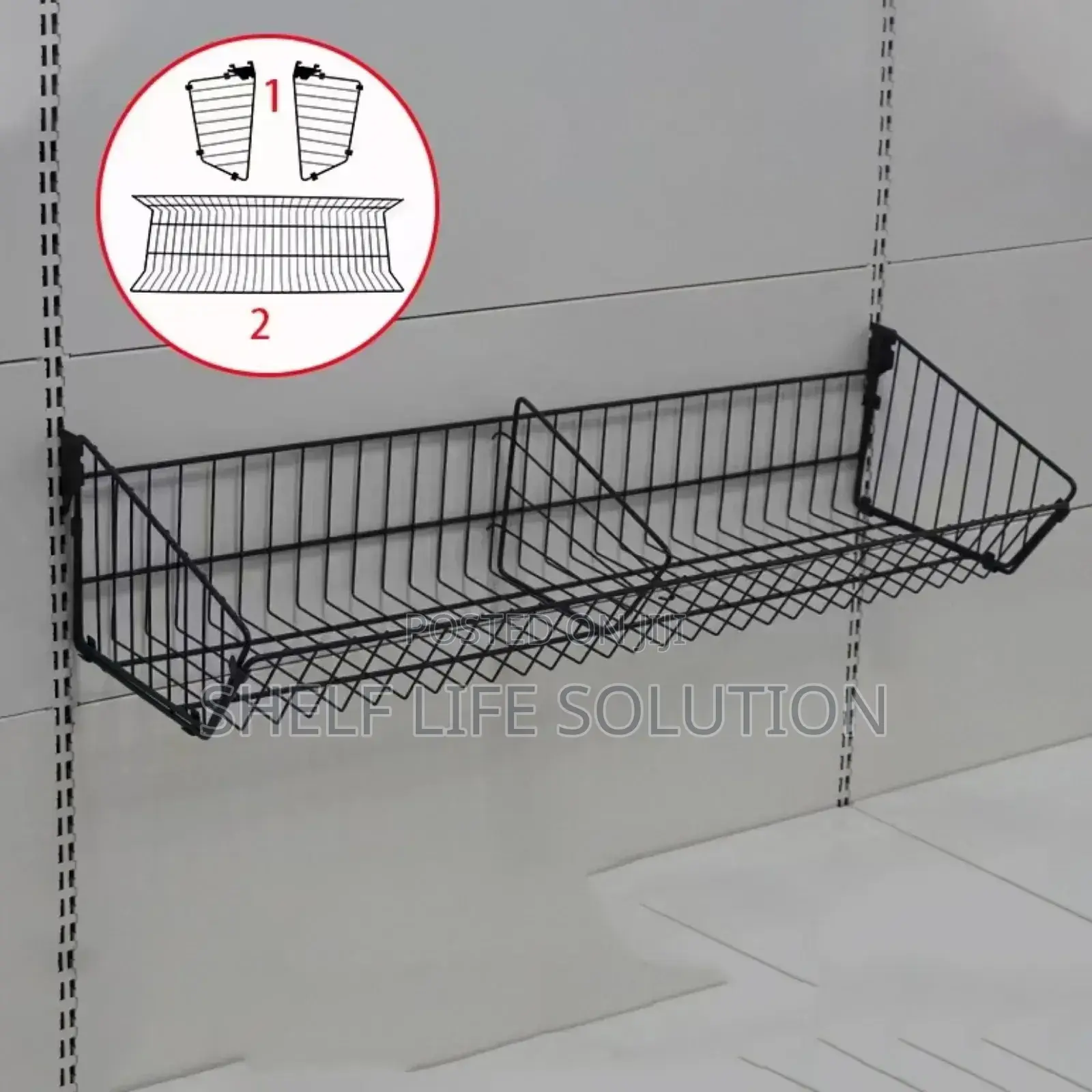 Supermarket Shelf Wire Mesh Hanging Basket