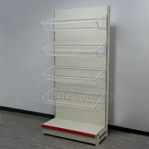 Supermarket Shelf Wire Mesh Hanging Basket