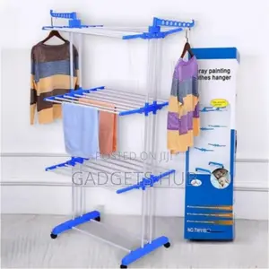 3-Layer Stainless Steel Stand Clothes Drying Rack Organizer
