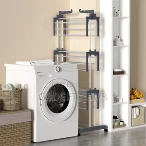 3-Layer Stainless Steel Stand Clothes Drying Rack Organizer