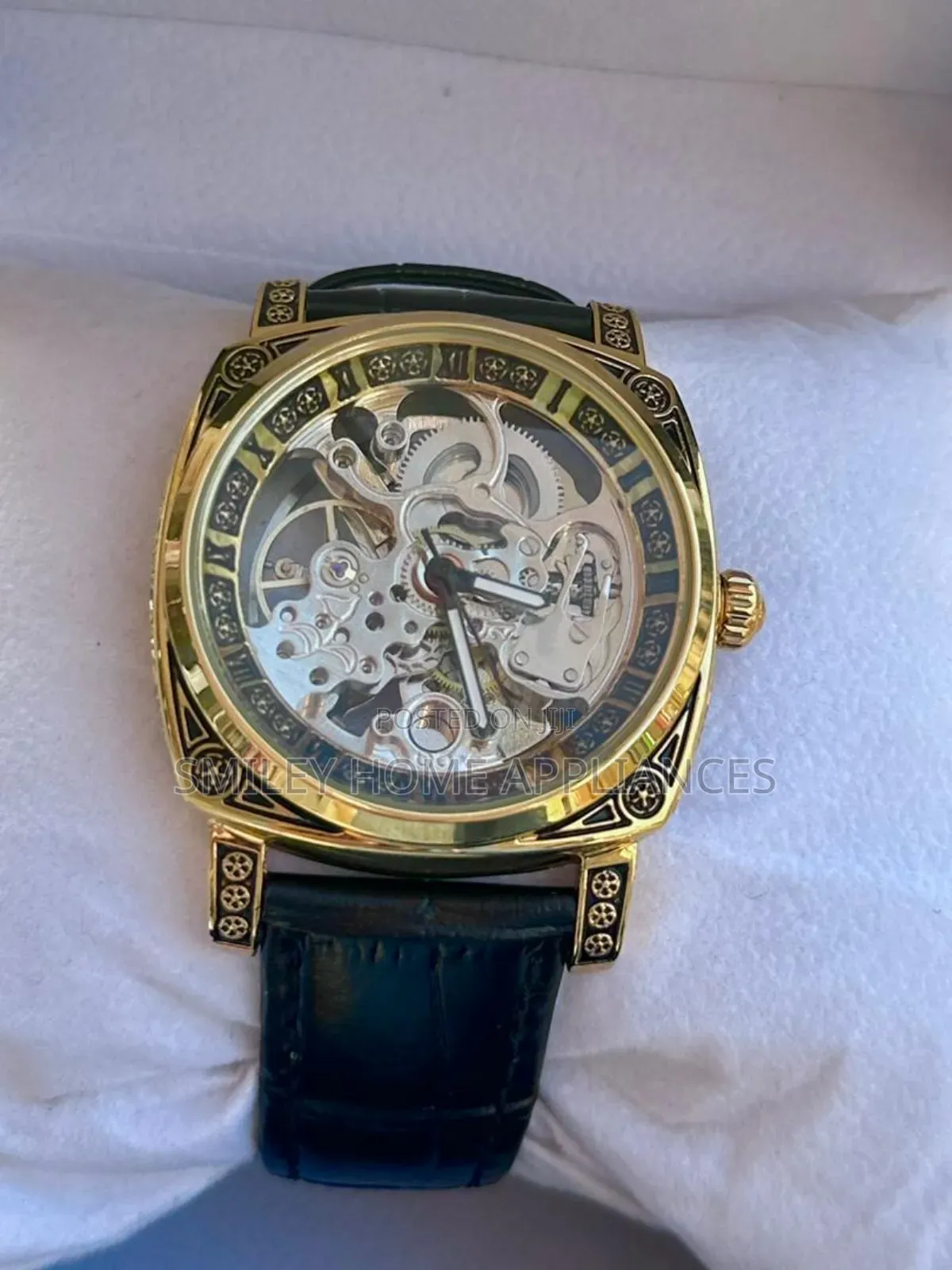 Men's Chenxi Wrist Classy Watch With Genuine Black Leather