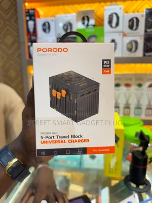 Porodo 65watts Travel Adapter