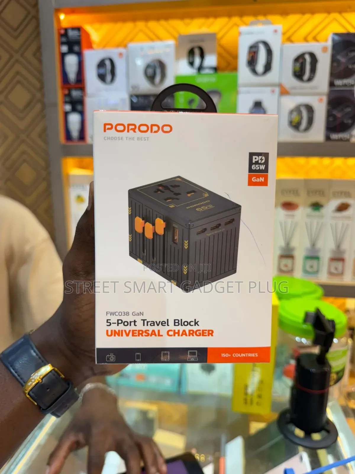 Porodo 65watts Travel Adapter