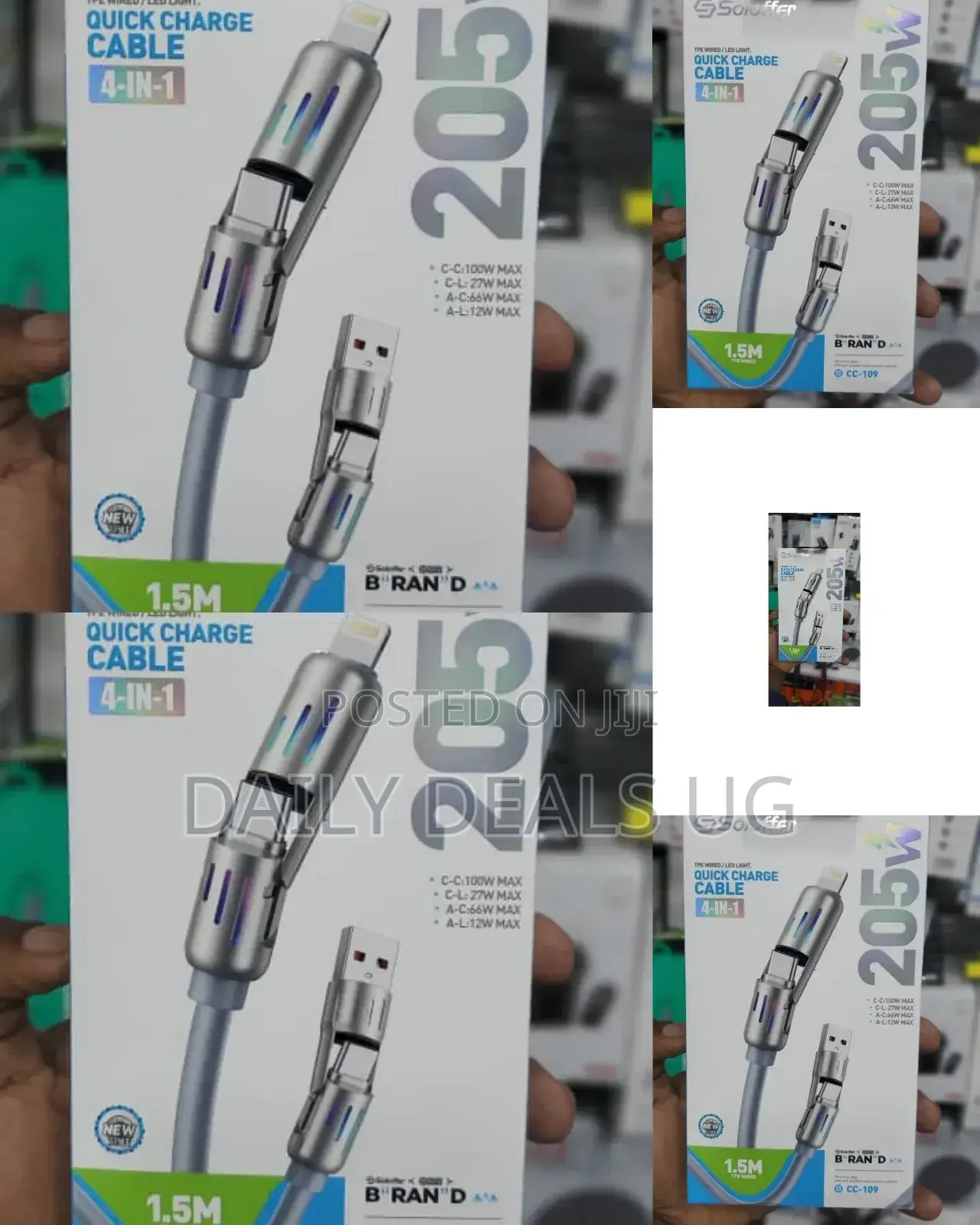 Foldable 4 in 1 Cable